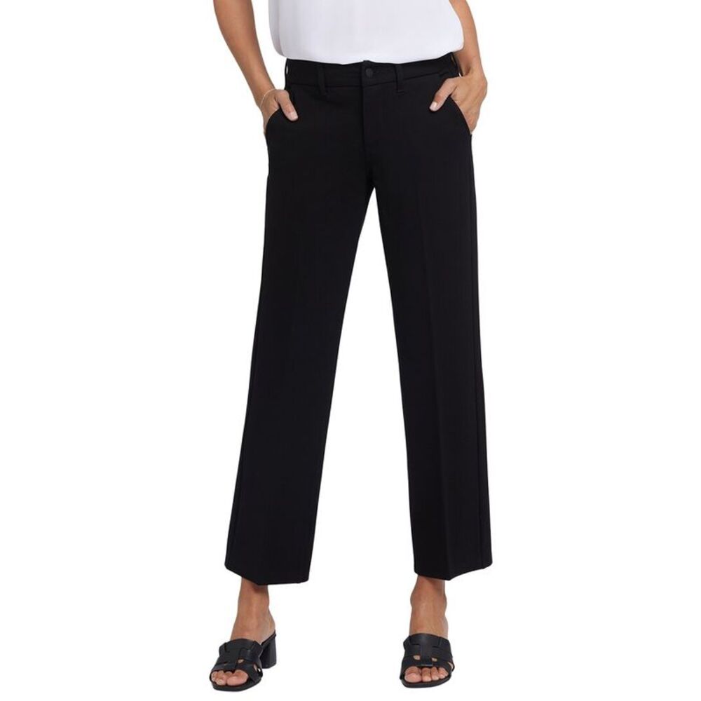 Nydj Womens  Trouser Black Straight Leg Jean